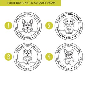 EMBOSSER CHIEN PERSONNALISÉ avec votre choix de chien et de police - Cadeau pour les amateurs de livres de chiens, De la bibliothèque de, Cadeau pour maman de chien, Timbre de bibliothèque de chien 128