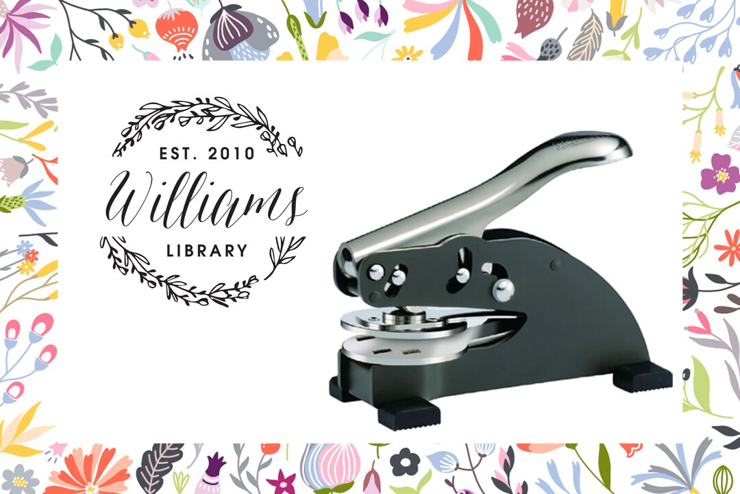 Custom Embosser Address Embosser Monogram Embosser Wedding Etsy