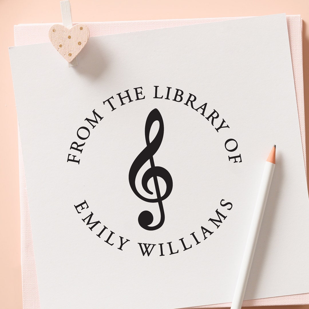 Treble Clef Embosser, Music Sheet Embosser, Music Notes Book Plate