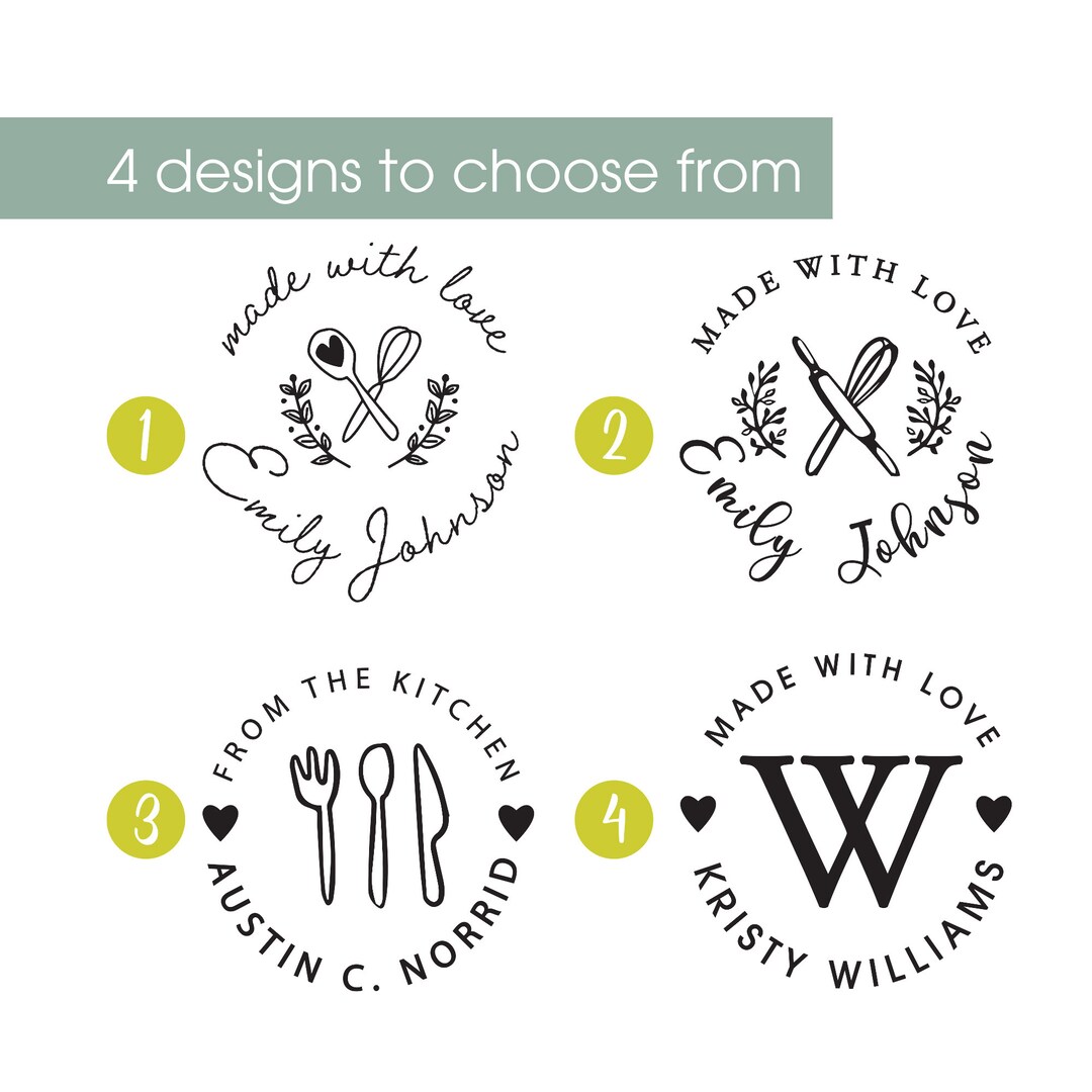 BEST RATED Custom Embosser, Made With Love Embosser, From the Kitchen