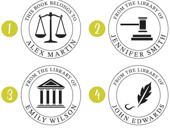 Personalized Lawyer Embosser or Stamp: Law Firm, Law Student, Office Gift 135