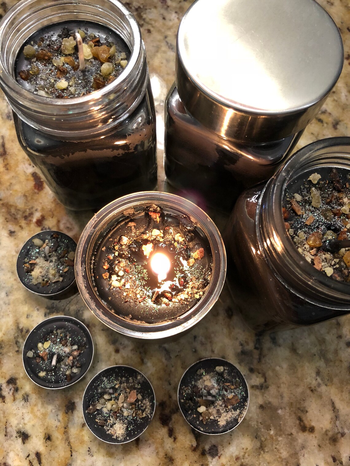 Sacred Frankincense and Myrrh resin tealight candles Etsy