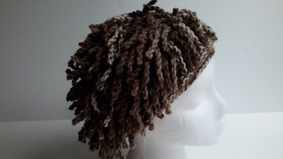 loden frost tendril dreadlocks worm hat etsy