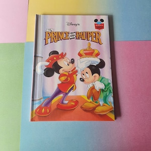 Vintage The Prince and the Pauper 1993 Disney&#39;s Wonderful World of Reading Book
