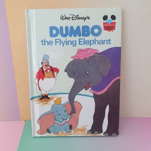 Vintage Dumbo the Flying Elephant 1978 Disney&#39;s Wonderful World of Reading Book