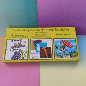 Jogo de aprendizagem de alemão: para ortografia e gramática básicas dos "primeiros anos" 3 em 1