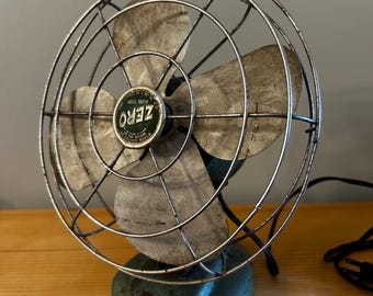 Mcgraw Zero Electric Desk Cage Fan 1275, Vintage Home Decor, Four