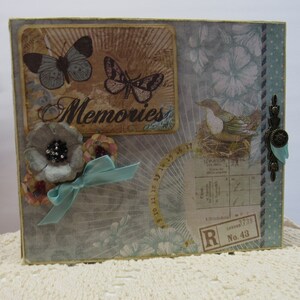 Photo Album Memories Family Vintage Album Butterflies & Flowers