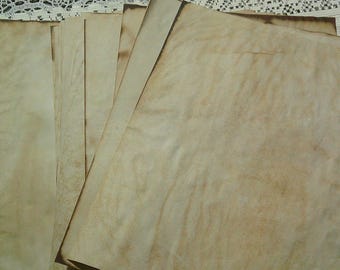 50 Sheets Dyed Papers Junk Journal Coffee Hand Dyed Paper Crafts Scrapbooking