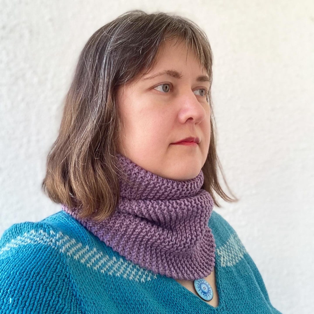 Hand Knit Merino Wool Cowl Scarf: Soft Tube Scarf for Adults/kids - Etsy