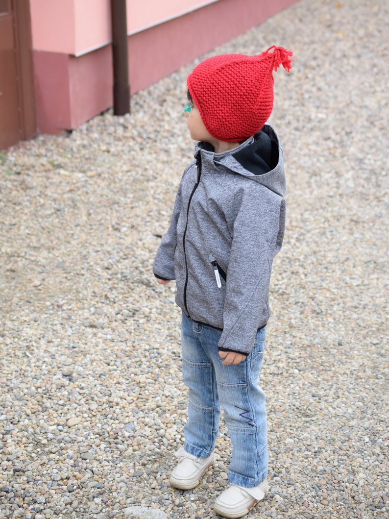 Red Marsala Earflap Hat Ski Hat Kids Pixie Hat Toddler Hat Etsy