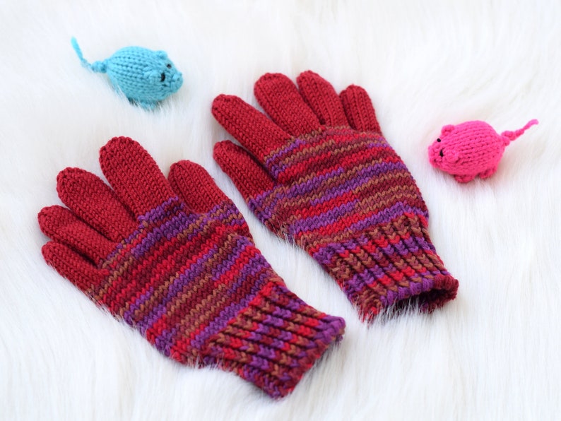 Kids Merino Wool Gloves Childrens' Hand Knit Gloves in Etsy
