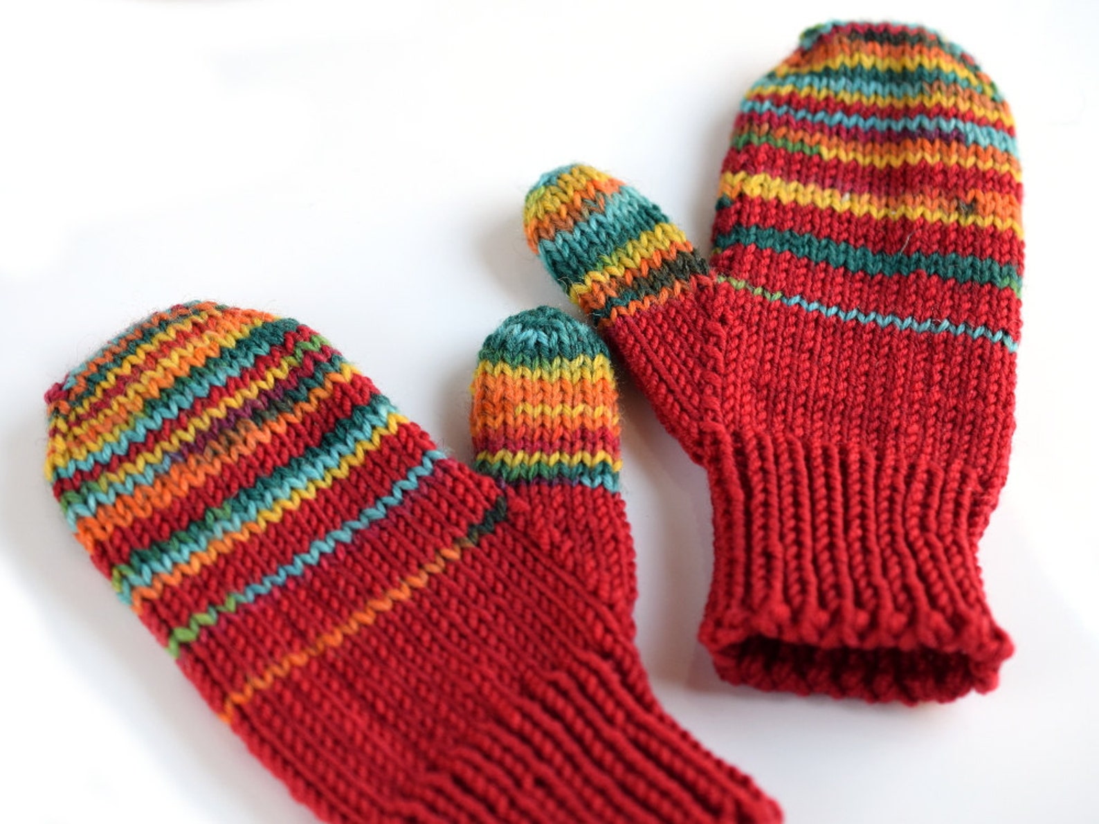 Wool Toddler Gloves Childrens' Mittens in Rainbowgrey Etsy