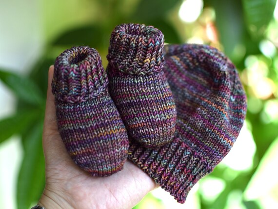 Baby Wool Socks Malabrigo Wool Socks And Beanie Hat Stay On Etsy Baby Wool Socks Malabrigo Wool Socks And Beanie Hat Stay On Etsy