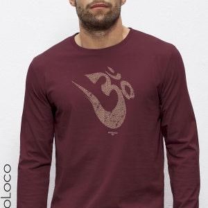 Organic T-Shirt OM YOGA MANTRA - Hand-Silkscreened in France with love - Fair Trade Vegan Gots Certified for yoga and more