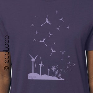 t shirt bio eoliennes GRAINES DU FUTUR imprimé en France artisan image 1