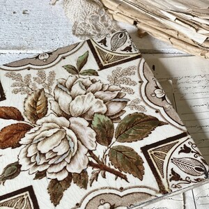 Una baldosa antigua de azulejo victoriano junto a la chimenea | Etsy