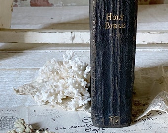 A vintage bible with leather cover 1930