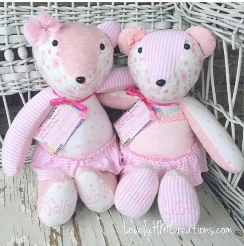 Baby Memory Bear 17 Keepsake Embroidered