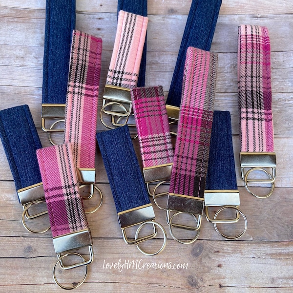 Memorial Key Fob, Keepsake Keychain, Memorial Keychain, Key fob Made from Loved Ones Clothes Shirt or Tie, Celebration of life Gift