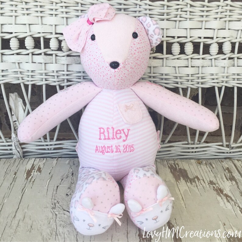 Baby Memory Bear 17 Keepsake Embroidered