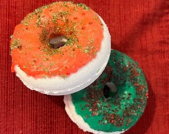 Christmas Donut Bath Bombs!