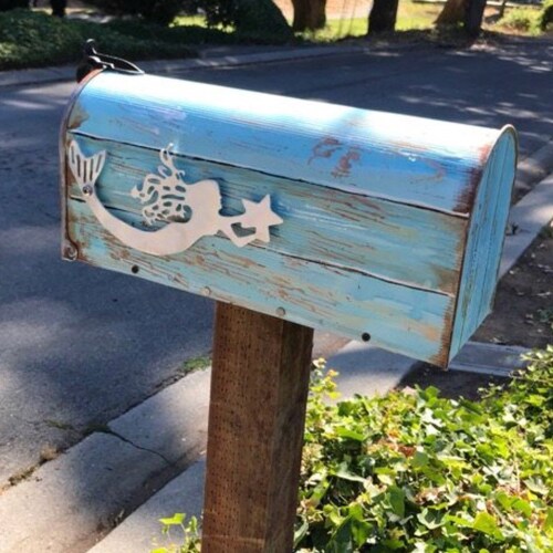 Metal Flamingo Mailbox Flag Aluminum Will Not Rust Brushed - Etsy