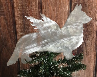 Cardigan Welsh Corgi Angel, Dog Christmas, Tree Topper, Wreath Decoration, Holiday Decoration, Dog Lover, Dog Guardian Angel, Pet Memorial