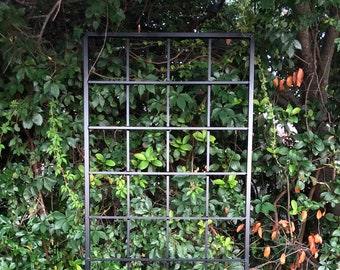 Large Multi Sizes, Classic Metal Garden Outdoor Trellis, Wall Mounted or Staked, up to 9ft, All Aluminum, Handmade, for bougainvillea, vines