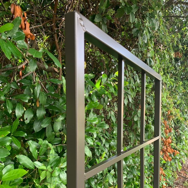 Enrejado de pared metálico clásico para jardín, totalmente de aluminio, hecho a mano, 165 x 68 cm, decoración de jardín, arte para buganvillas, hiedra y enredaderas.