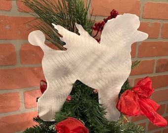 Poodle, Angel, Standard Poodle, Miniature, Dog Tree Topper, Decoration, Wreath Decoration, Christmas, Yard Stake or Wall Hanging