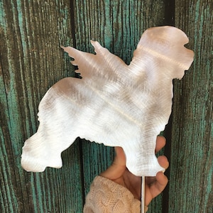 Old English Sheepdog,  Angel, Sheepdog, Yard Stake, Garden Stake or Dog Tree Topper or Wall Hanging, Pet Memorial,