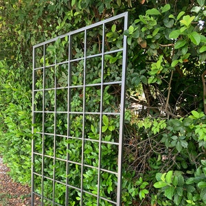 Large Multi Sizes, Classic Metal Garden Outdoor Trellis, Wall Mounted or Staked, up to 9ft, All Aluminum, Handmade, for bougainvillea, vines image 1