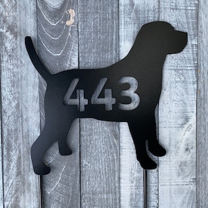 Labrador Retriever, Personalized Sign, Dog Silhouette, Lab, 17.25 in wide, stakes or wall hanger, add any text, many colors, dog lover gift image 3