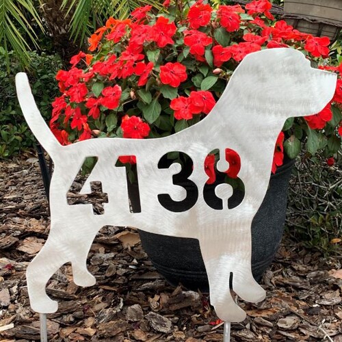 Labrador Retriever Unique and Beautiful House Number Sign Etsy