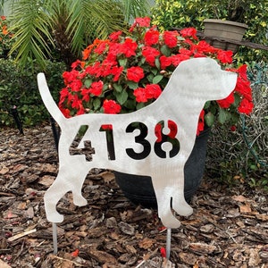 Labrador Retriever, Personalized Sign, Dog Silhouette, Lab, 17.25 in wide, stakes or wall hanger, add any text, many colors, dog lover gift image 6