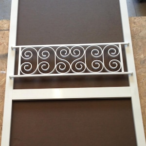 Push Bar for Screen Door, Vintage Inspired Design, Aluminum and Welded, Easy Install, Protective, Decorative, Custom sizes available