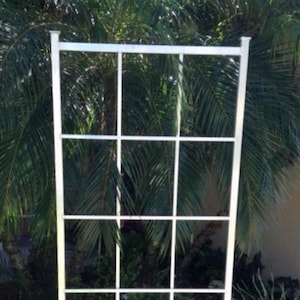 Classic Metal Garden Trellis, Plant Trellis, All Aluminum, Handmade, 65&quot; x 27&quot;, garden decor, yard art, bougainvillea, ivy, climbing vines