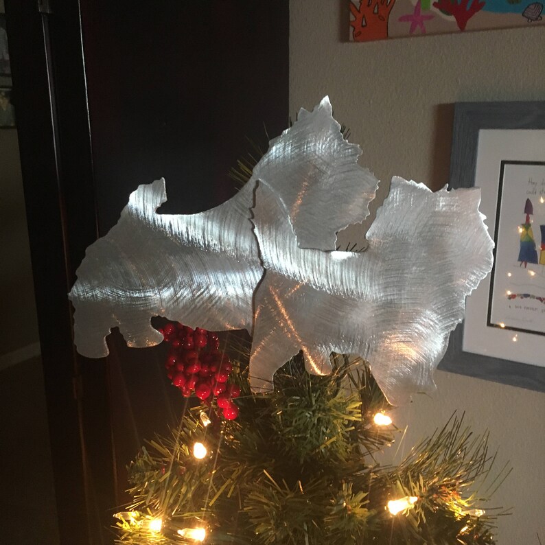 Get a custom Dog Tree Topper Wall Art Yard Stake or Shelf Etsy