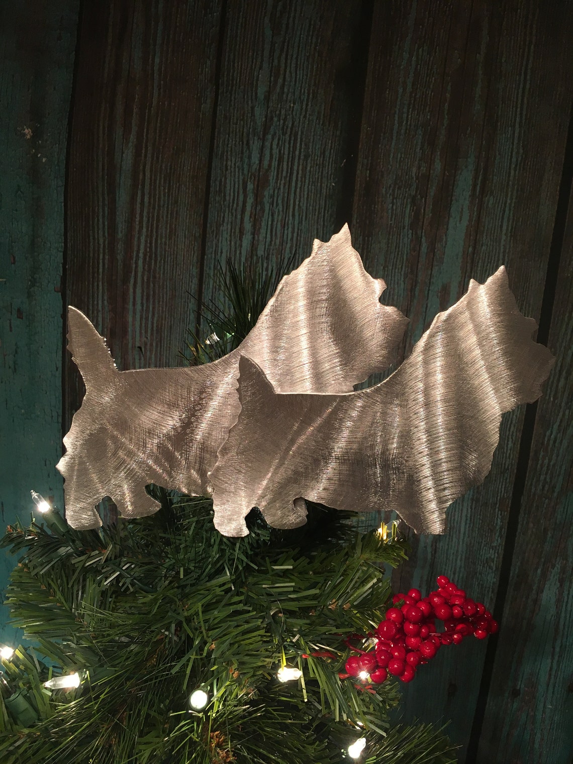 Get a Custom Dog Tree Topper Wall Art Yard Stake or Shelf Etsy