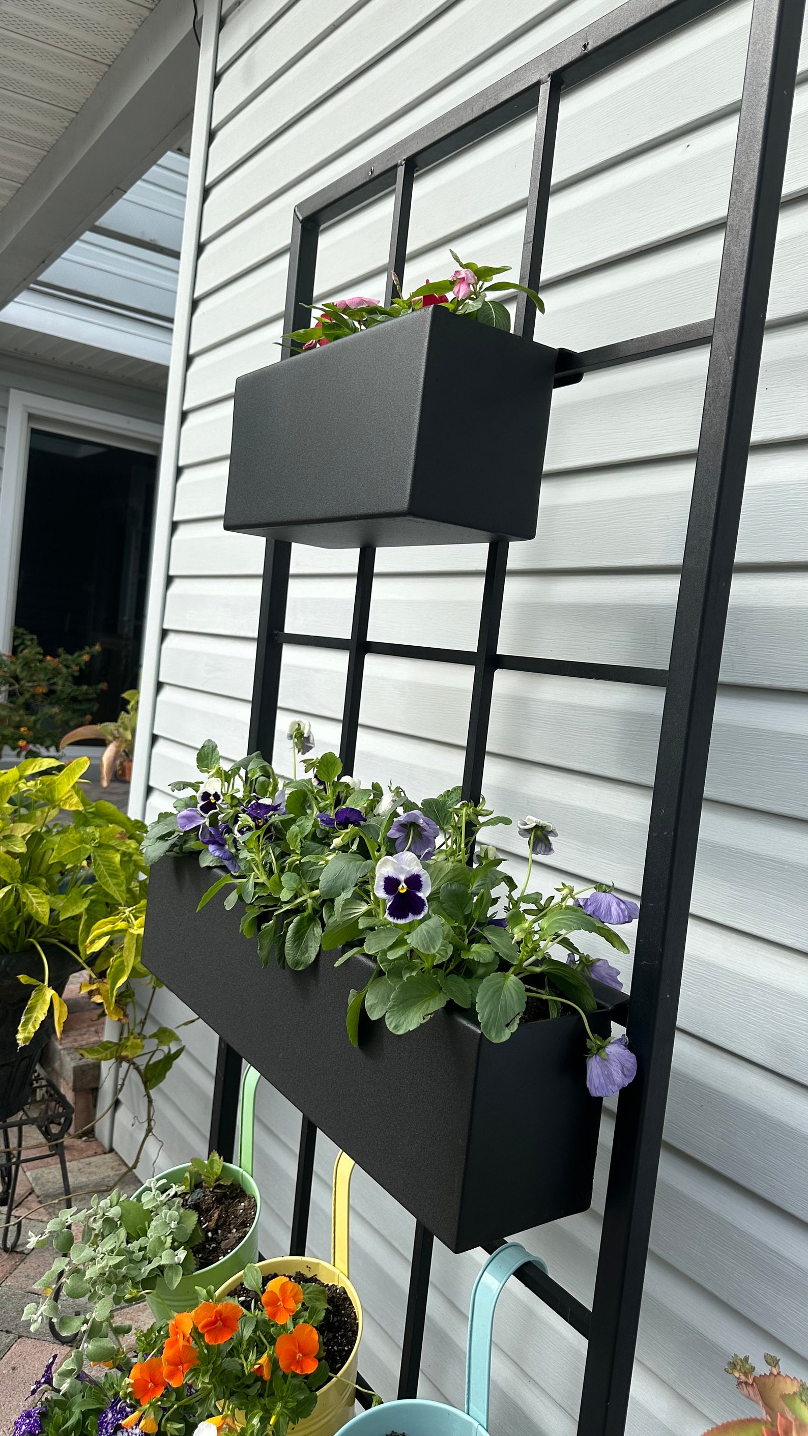 Hanging Planter Boxes, Metal, Multi Size Aluminum Planter Box, No Rust