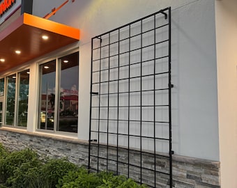 Jumbo Metal Garden Trellises, Multiple Sizes, Classic Style Trellis, Commercial, Residential, Non-Rusting, Wall Mounted or Ground Staked