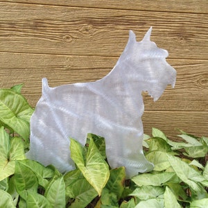 Miniature Schnauzer Large Lawn Stake, Dog, Yard Art, Aluminum, welded with stakes, Mini Schnauzer
