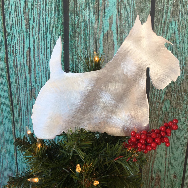 Scottish Terrier Scottie Dog Christmas Tree Topper Yard Etsy
