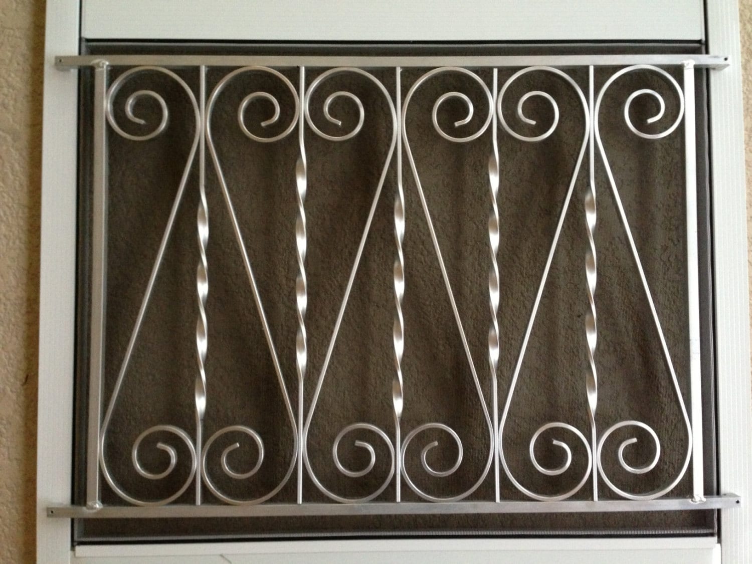 Screen Door Grille Vintage Inspired Ornate Scroll Design Etsy
