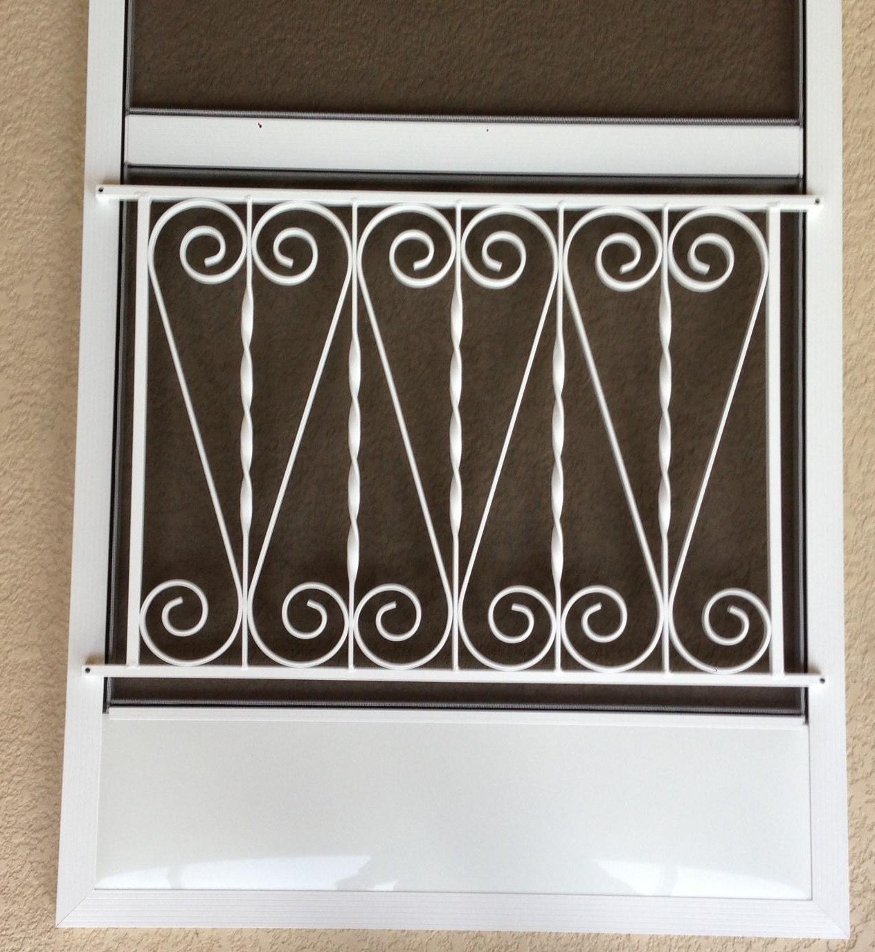 Screen Door Grille Vintage Inspired Ornate Scroll Design Etsy