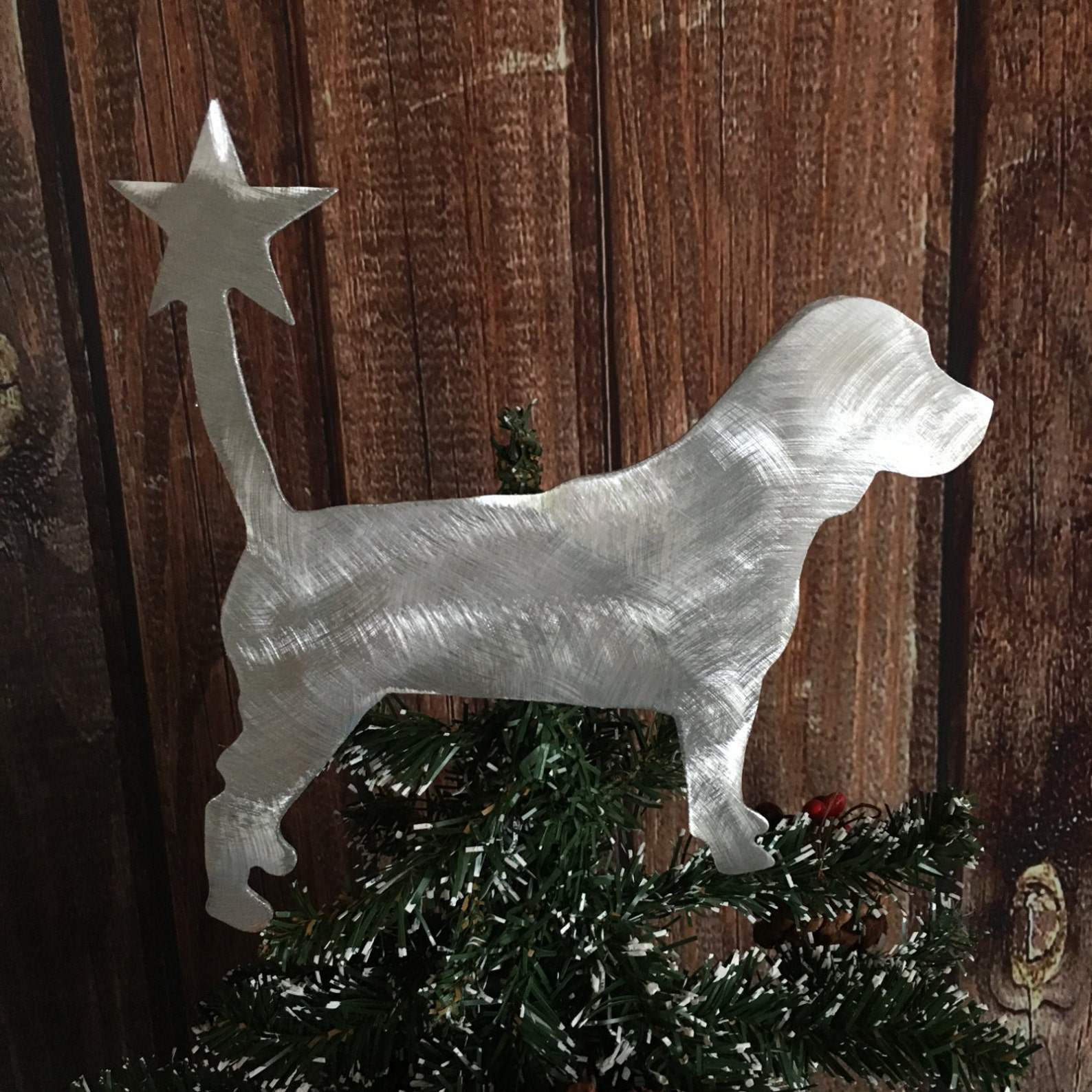 Beagle Dog Tree Topper Holiday Decoration Wreath Etsy