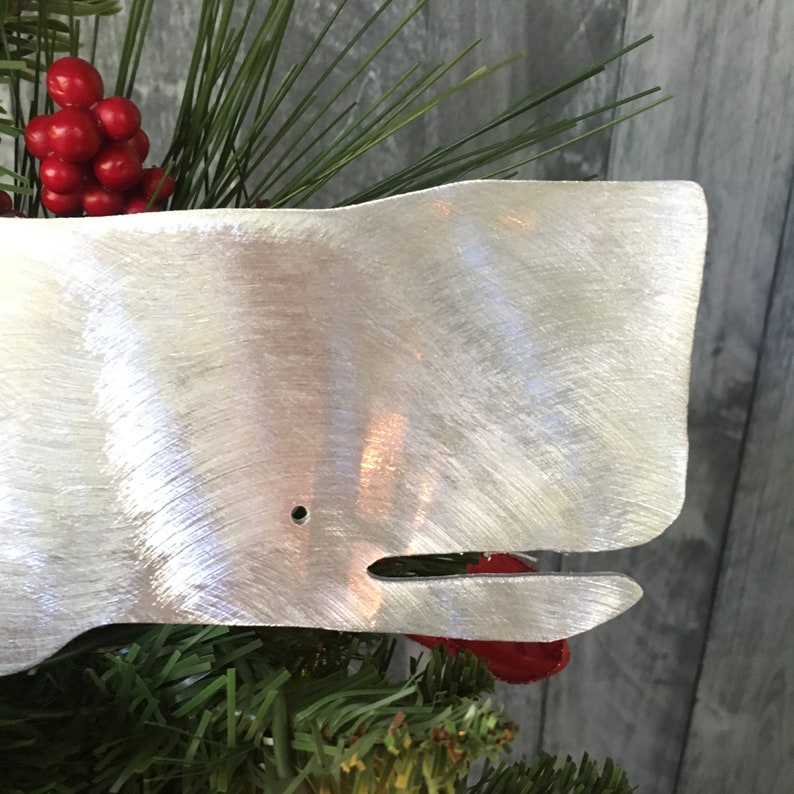 Nantucket Whale Christmas Tree Topper Wreath Decoration Etsy