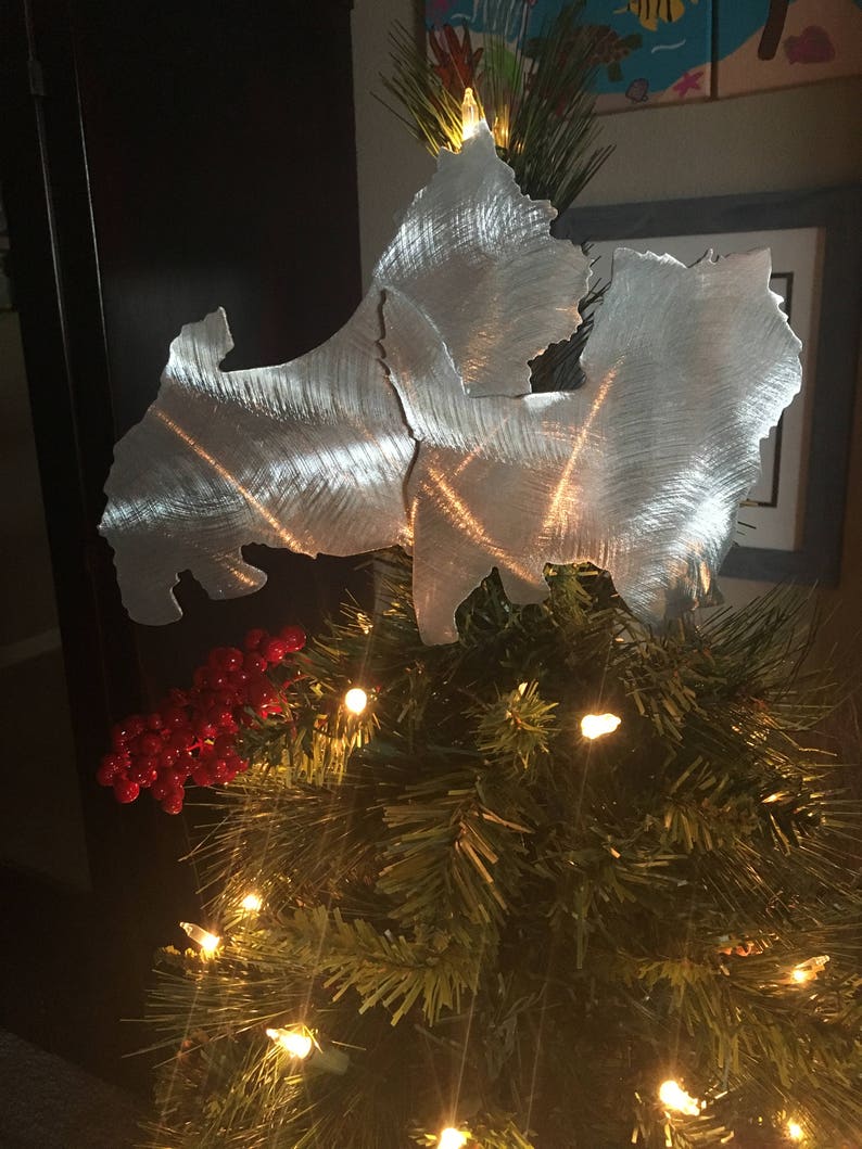 Get a custom Dog Tree Topper Wall Art Yard Stake or Shelf Etsy