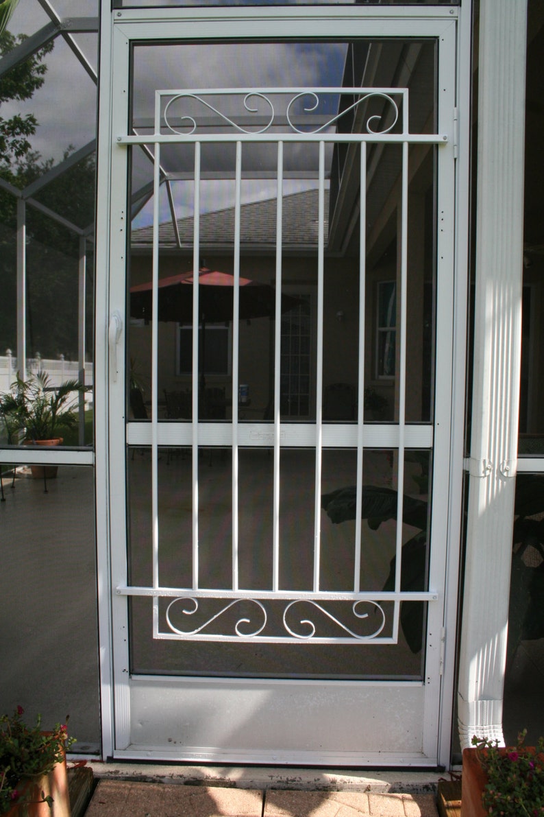 Screen Door Grille Garden Gate Style Handmade Decorative Etsy